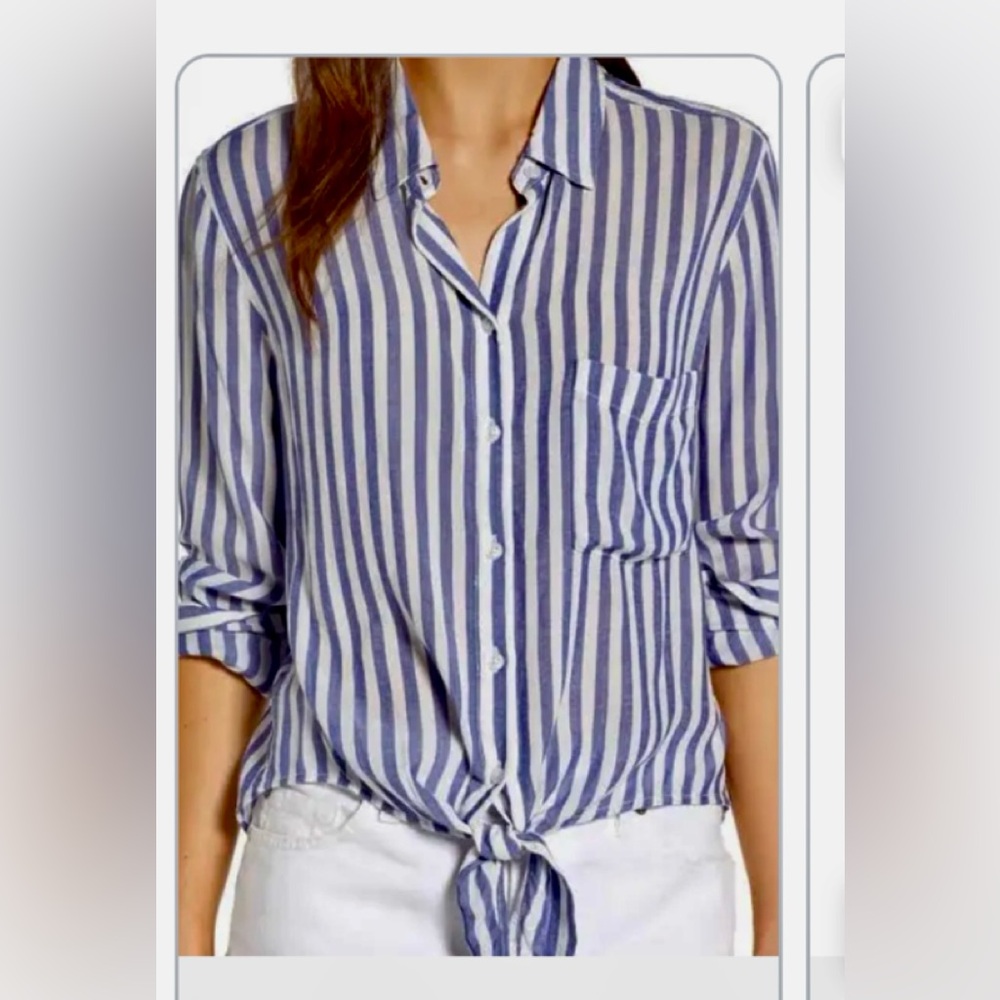 Rails Revolve Rylan Top In Atlas Stripe Blouse - image 2